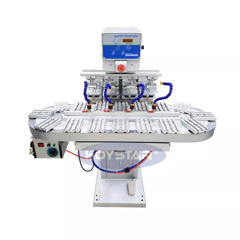 Pencetak Pad Empat Warna Saiz Besar Dengan Penghantar